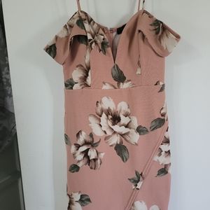 Pink Floral Mini Dress